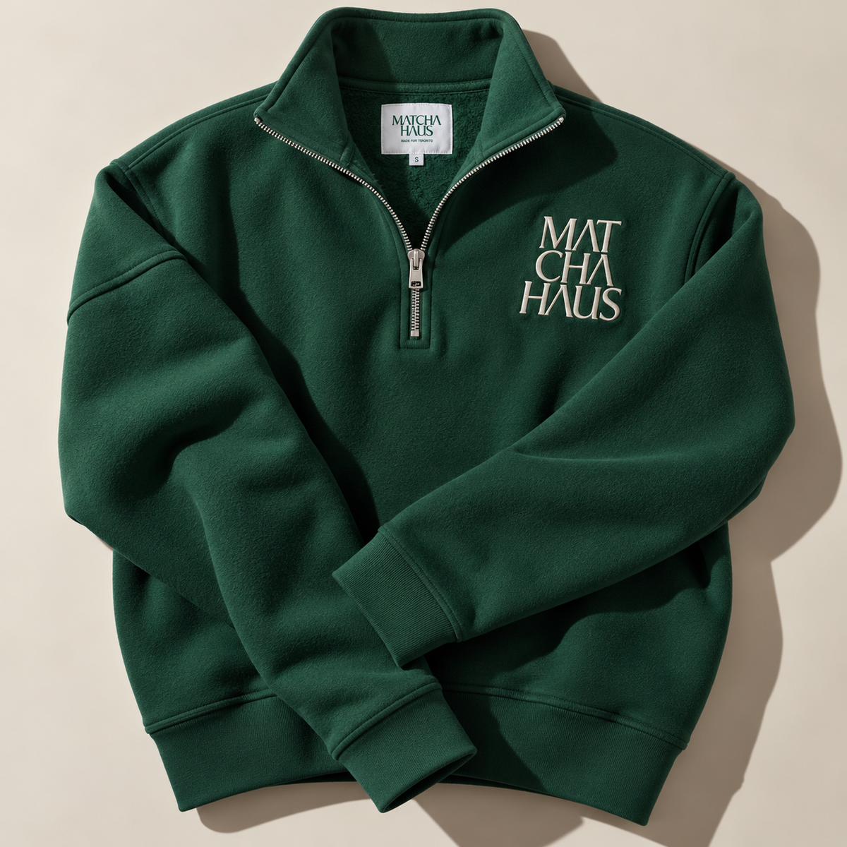 Essentials Cropped Quarterzip