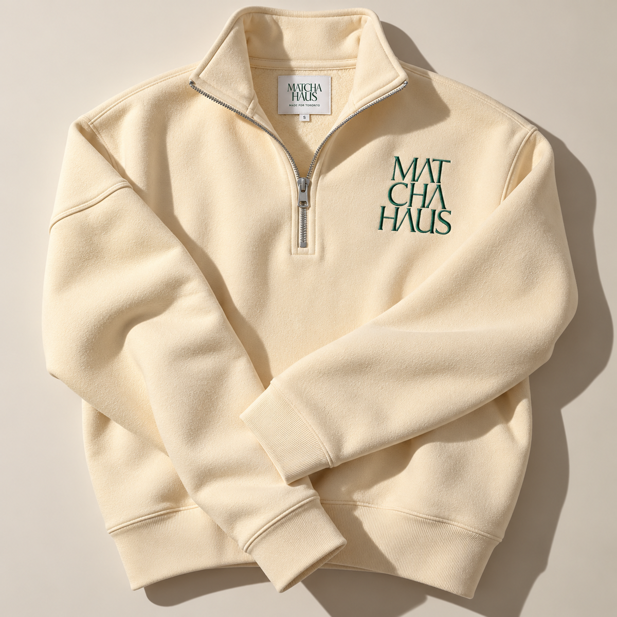Essentials Cropped Quarterzip